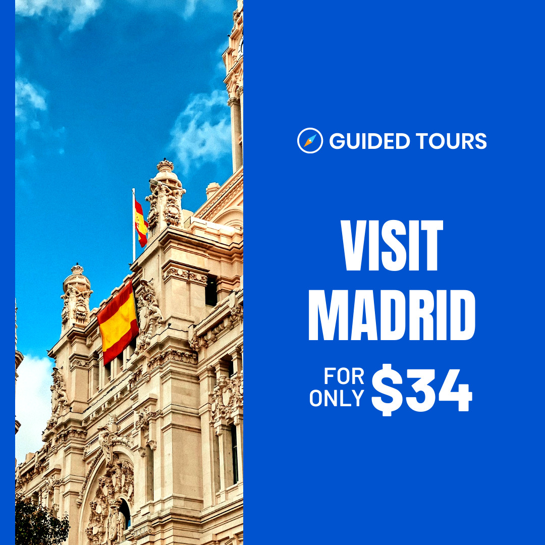 Visit Madrid with Promo Price 1080x1080 template