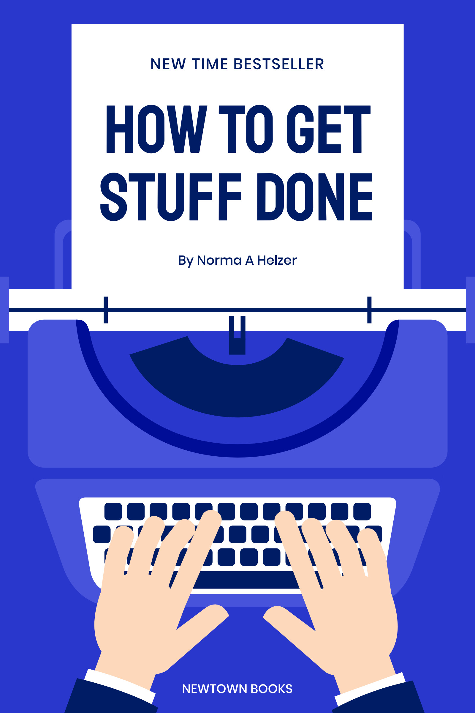 How to Get Stuff Done Hezler – Book Cover Template 1600x2400 template