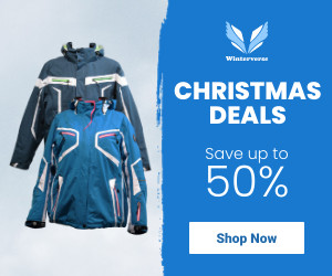 Blue Winterverse Christmas Deals 300x250 template