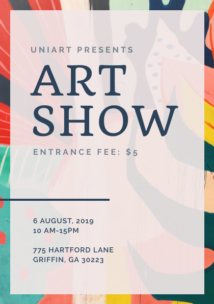 Uniart Art Show – Flyer Template 420x595 template