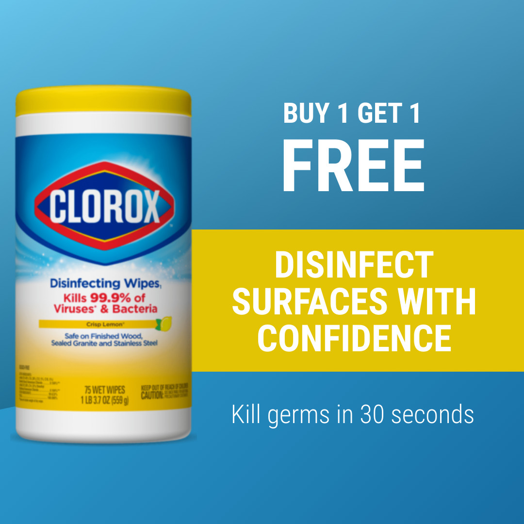 Clorox Kill Germs Bogo Deal 1080x1080 template preview