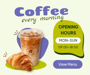 Coffee Every Morning  300x250 template