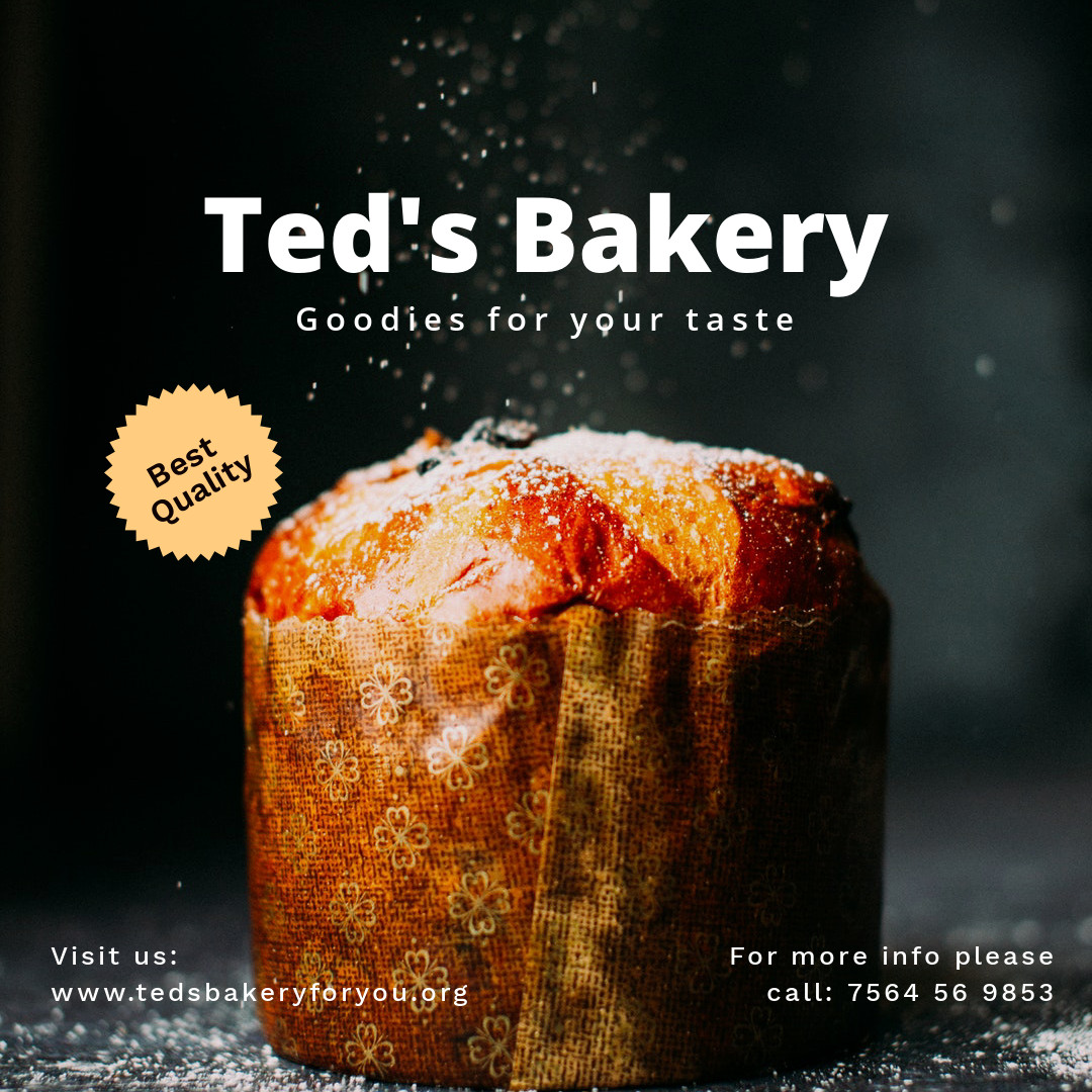 Bread and bakery 1080x1080 template