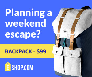 Backpack Deal for Weekend Escape  300x250 template