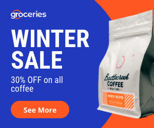Christmas Winter Sale Coffee 300x250 template