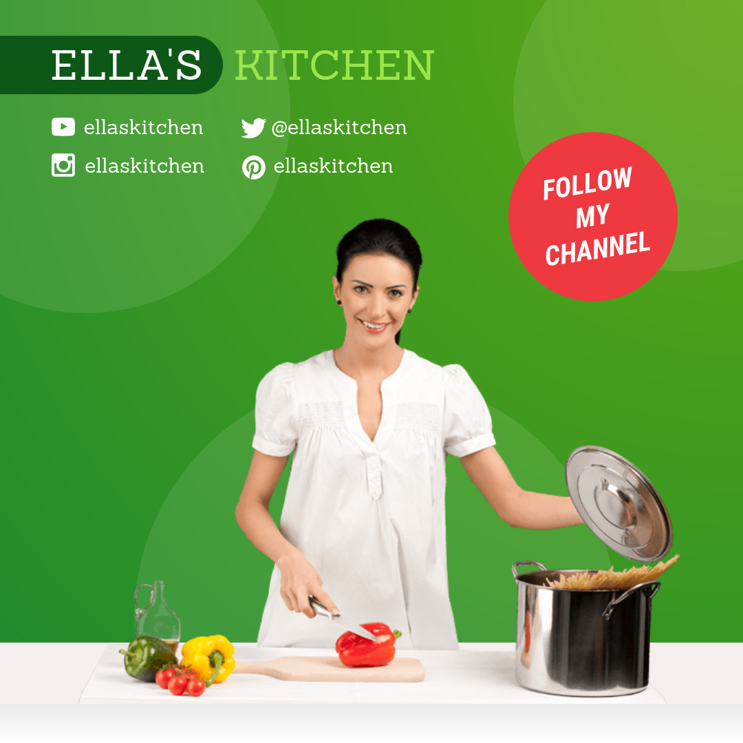 Ella's cooking channel 1080x1080 template