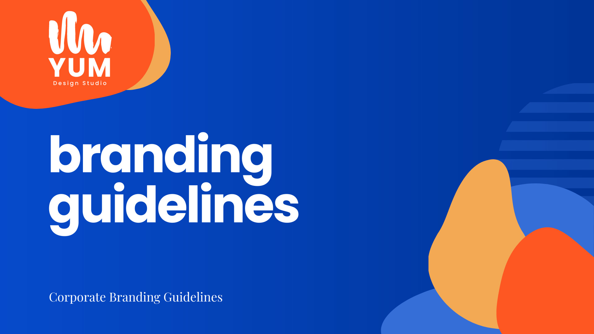 Branding Guidelines Yum – Presentation Template  1920x1080 template preview