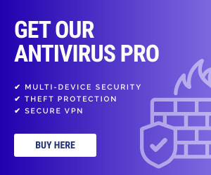 Antivirus Pro Firewall and Security 300x250 template