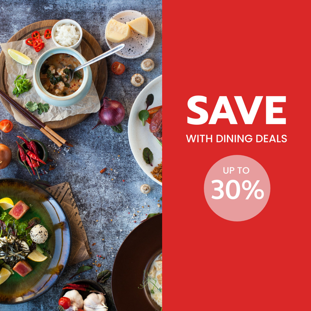 Save Money with Dining Deals  1080x1080 template