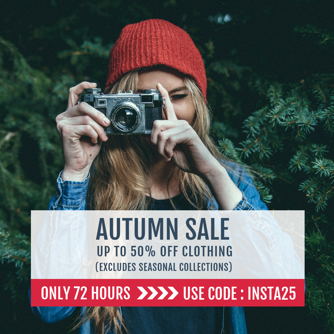 Autumn Sale Promotional Instagram Post Template 1080x1080 template