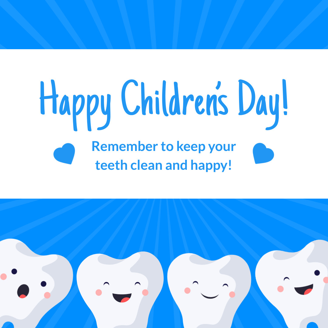 Dental Office Children's Day 1080x1080 template