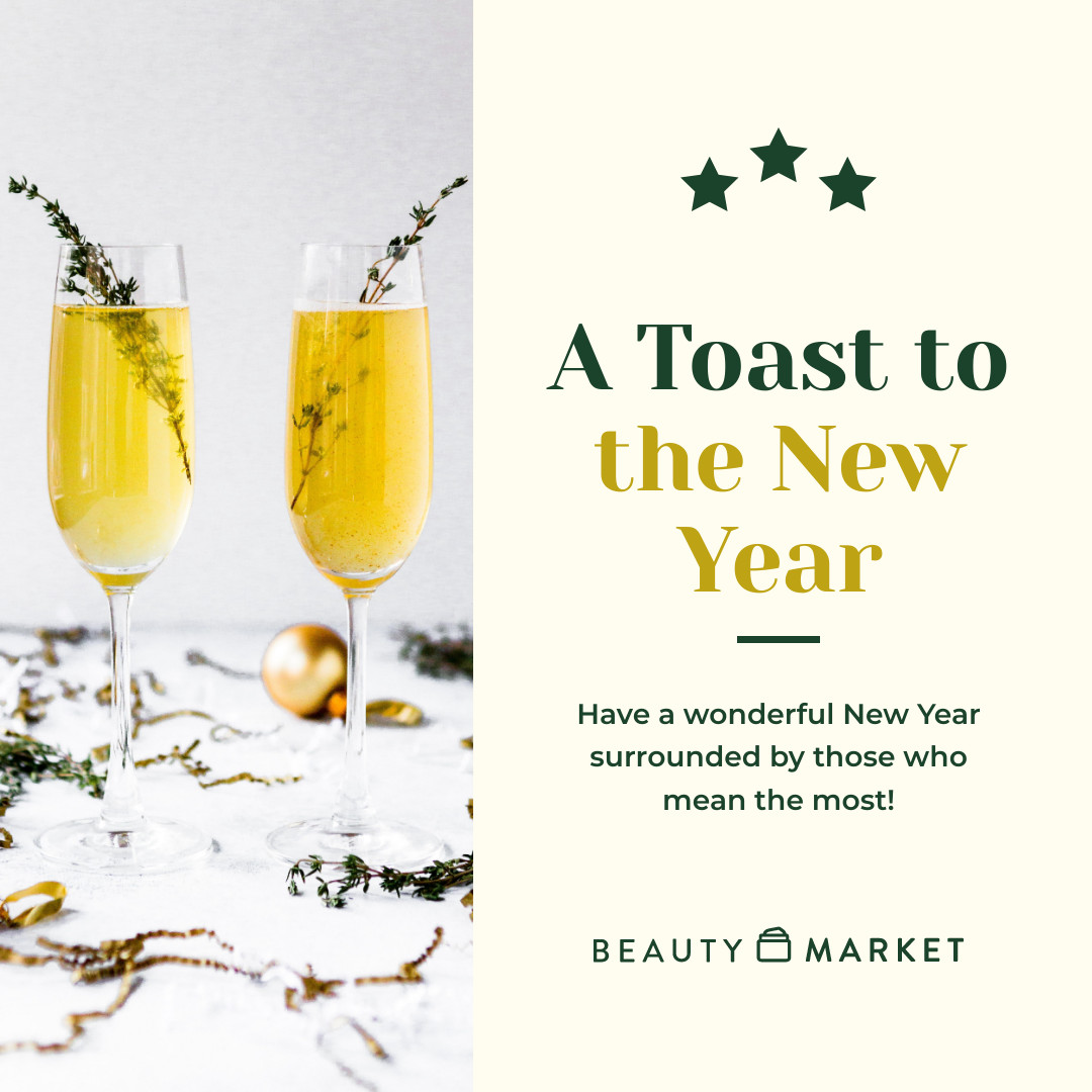 A Toast to the New Year 1080x1080 template