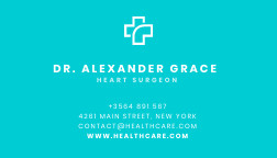 Alexander Grace Healthcare – Business Card Template 252x144 template