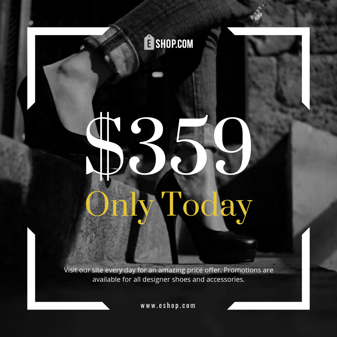 Online Shop Sale Fashion Template 1080x1080 template