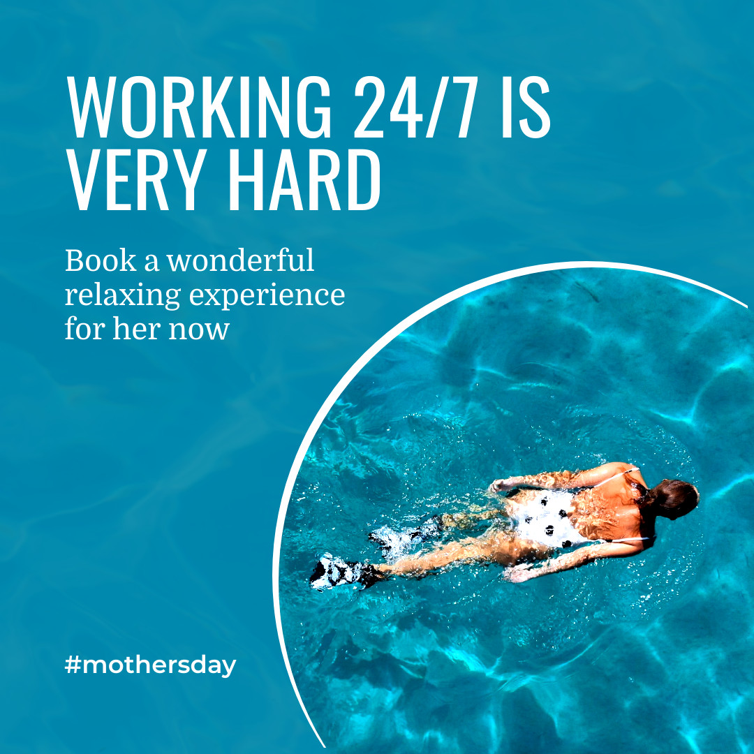 Mother's Day Spa Working as Mom 1080x1080 template