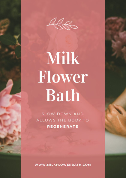 Milk Flower Bath – Flyer Template  420x595 template