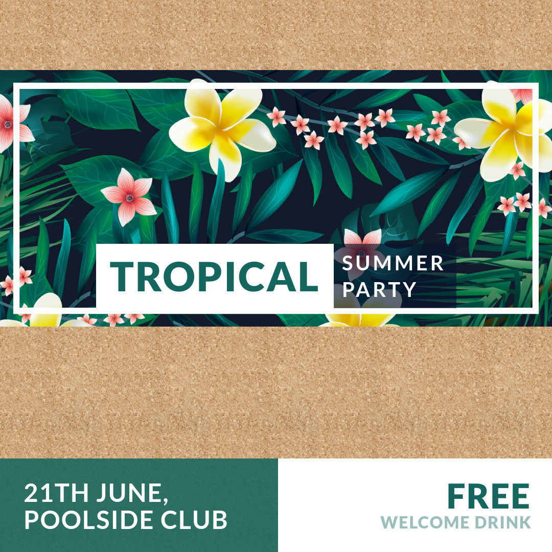 Party Event Facebook Cover Template 1080x1080 template