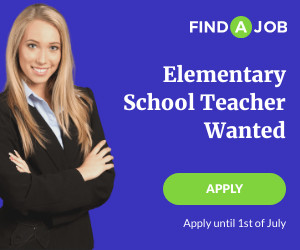 Elementary School Teacher Wanted 300x250 template