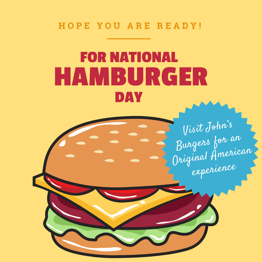 National Hamburger Day 1080x1080 template