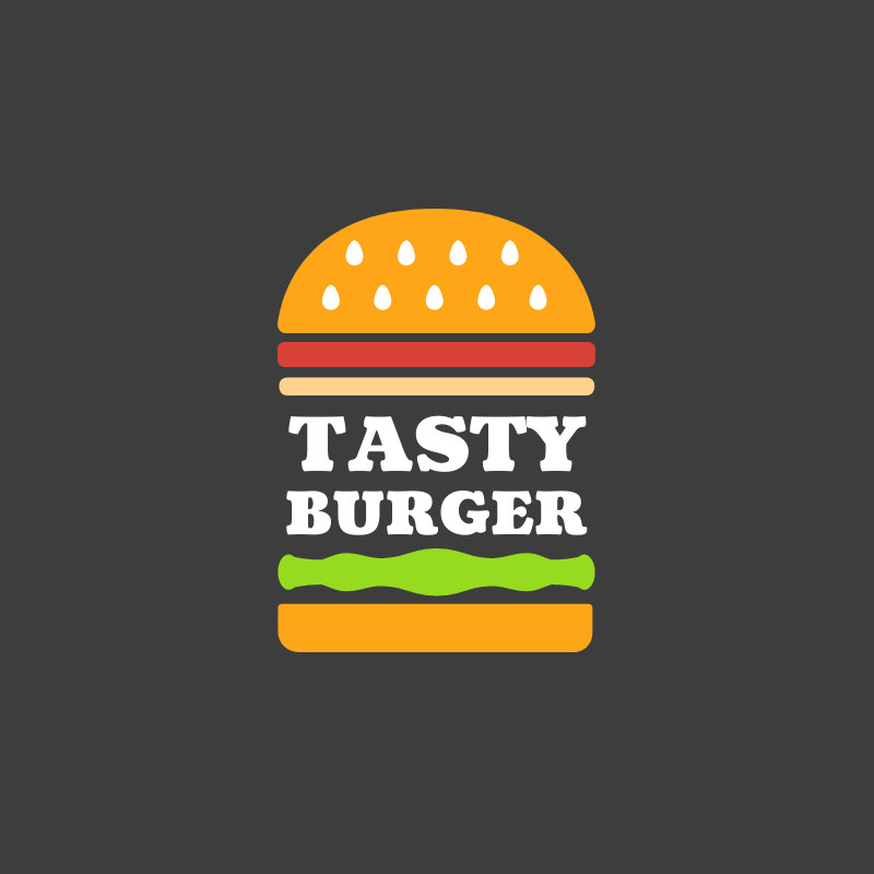 TastyBurger – Logo Template 800x800 template preview