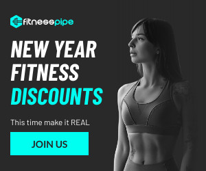 New Year Fitness Real Discounts 300x250 template