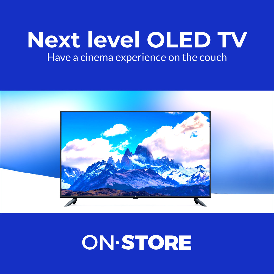 Cinema Experience Next Level Oled TV 1080x1080 template preview