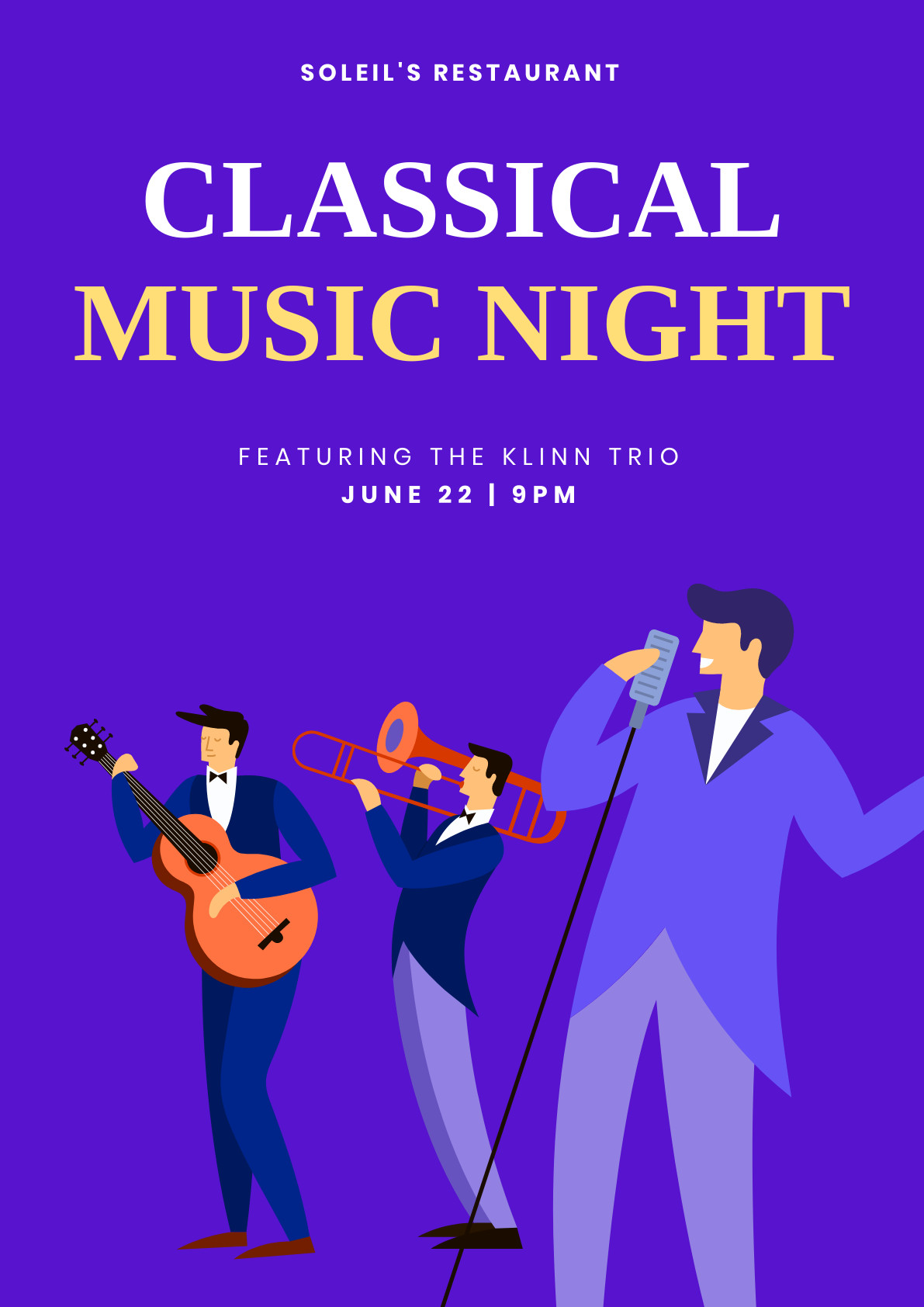 Classical Music Night – Poster Template 1191x1684 template