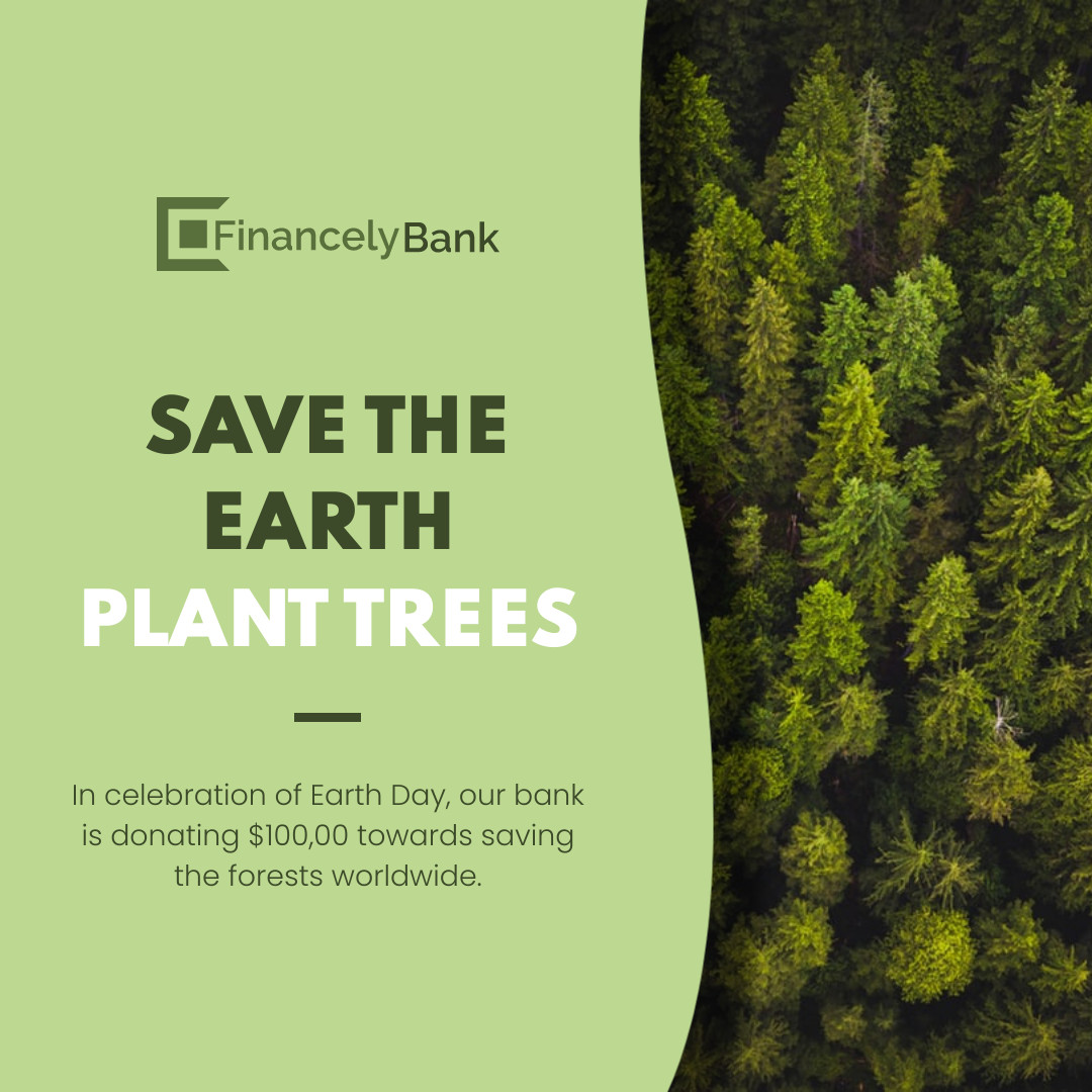 Plant Trees Earth Day Donation 1080x1080 template