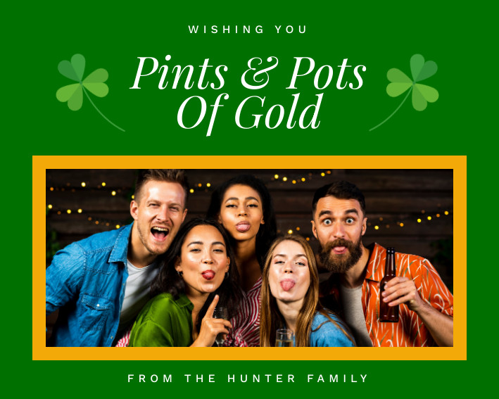 Saint Patrick's Pints and Pots Photo – Collage Template 709x567 template
