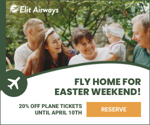 Fly Home for Easter Weekend 300x250 template