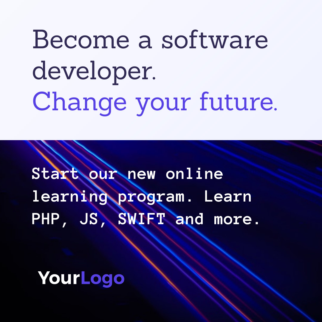 Become a Software Future Developer 1080x1080 template