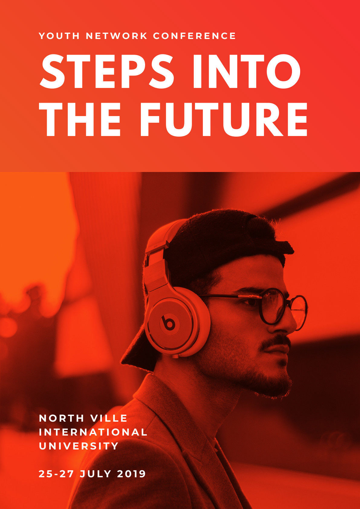 Steps into the Future – Poster Template 1191x1684 template