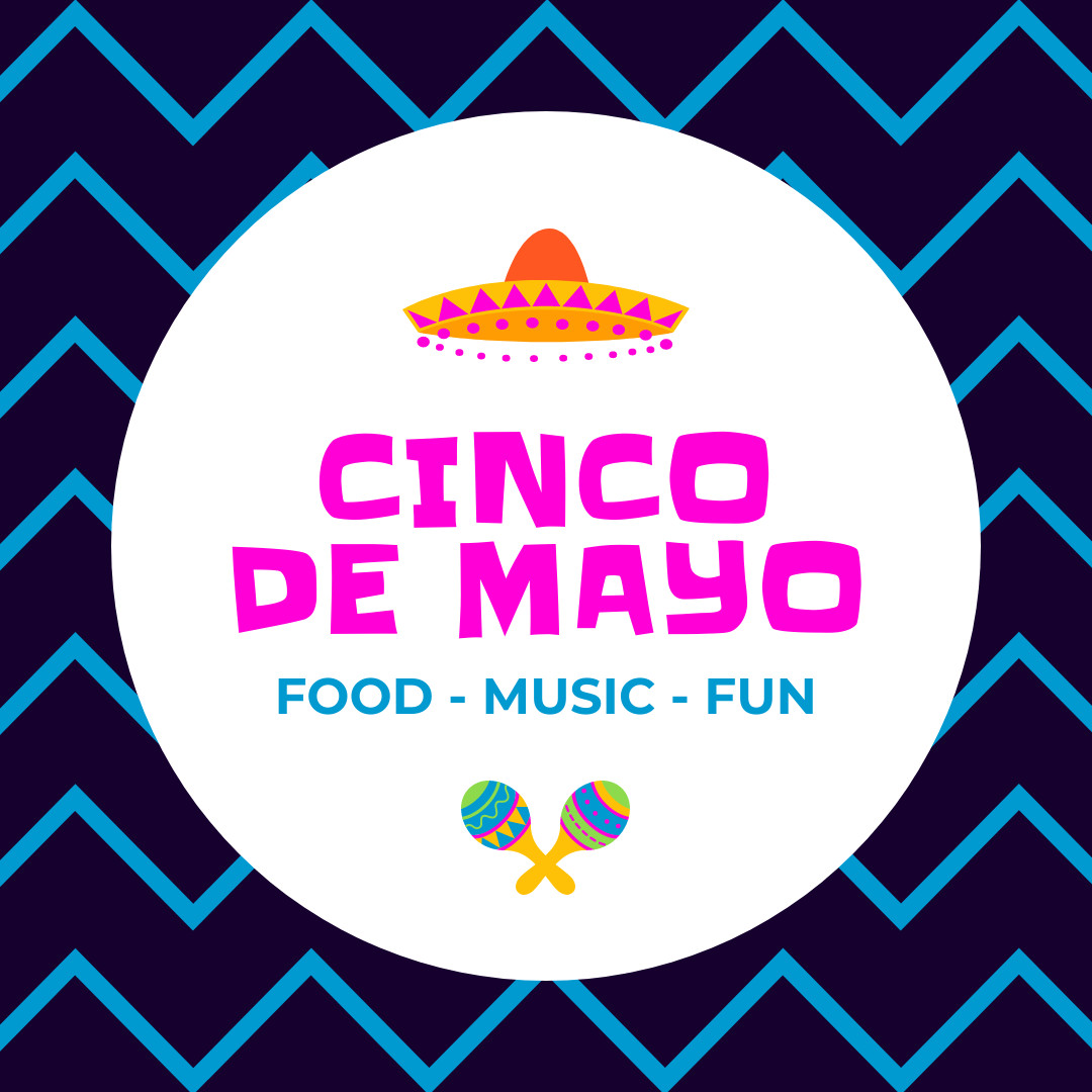 Cinco De Mayo Food Music Fun 1080x1080 template