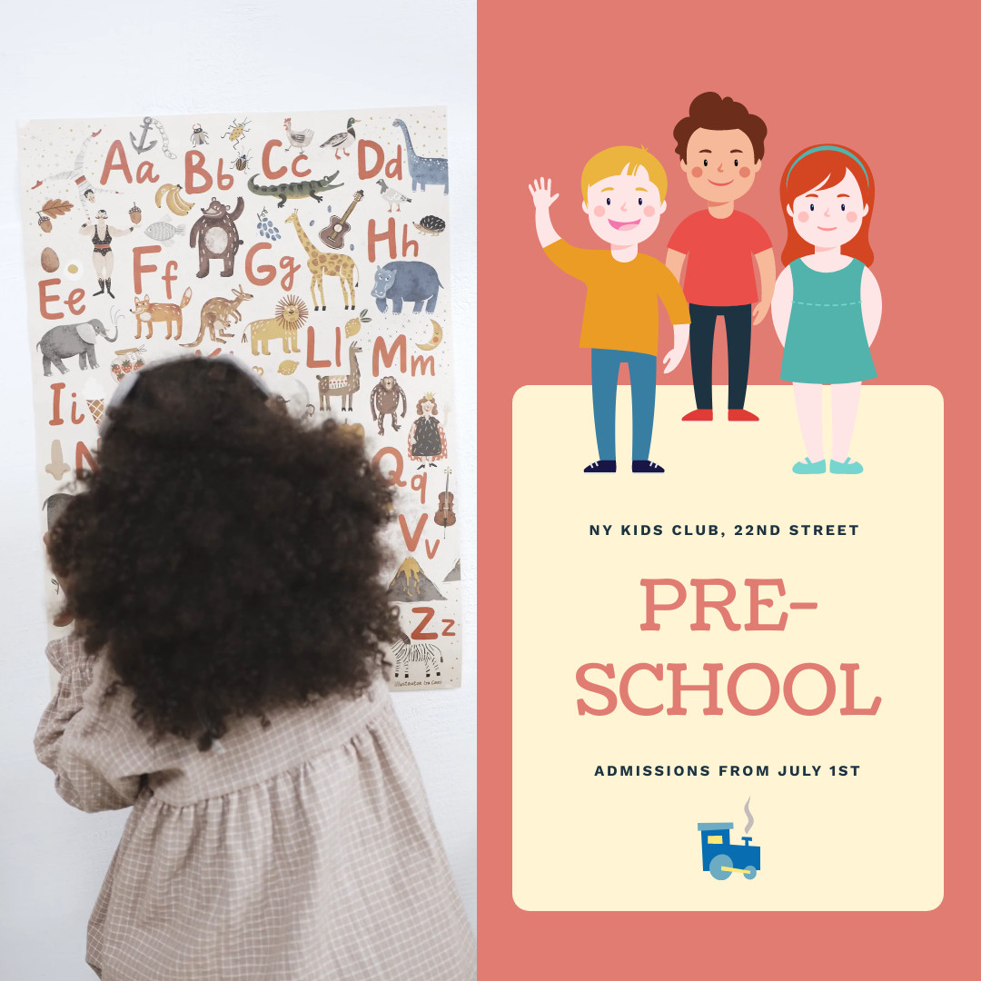 Preschool Admission Children Illustration Video 1080x1080 template