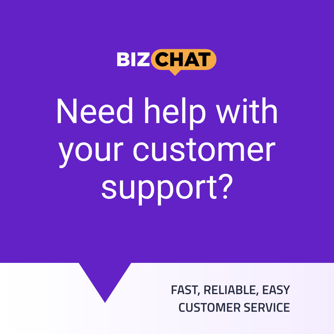 BizChat Need Customer Support 1080x1080 template preview