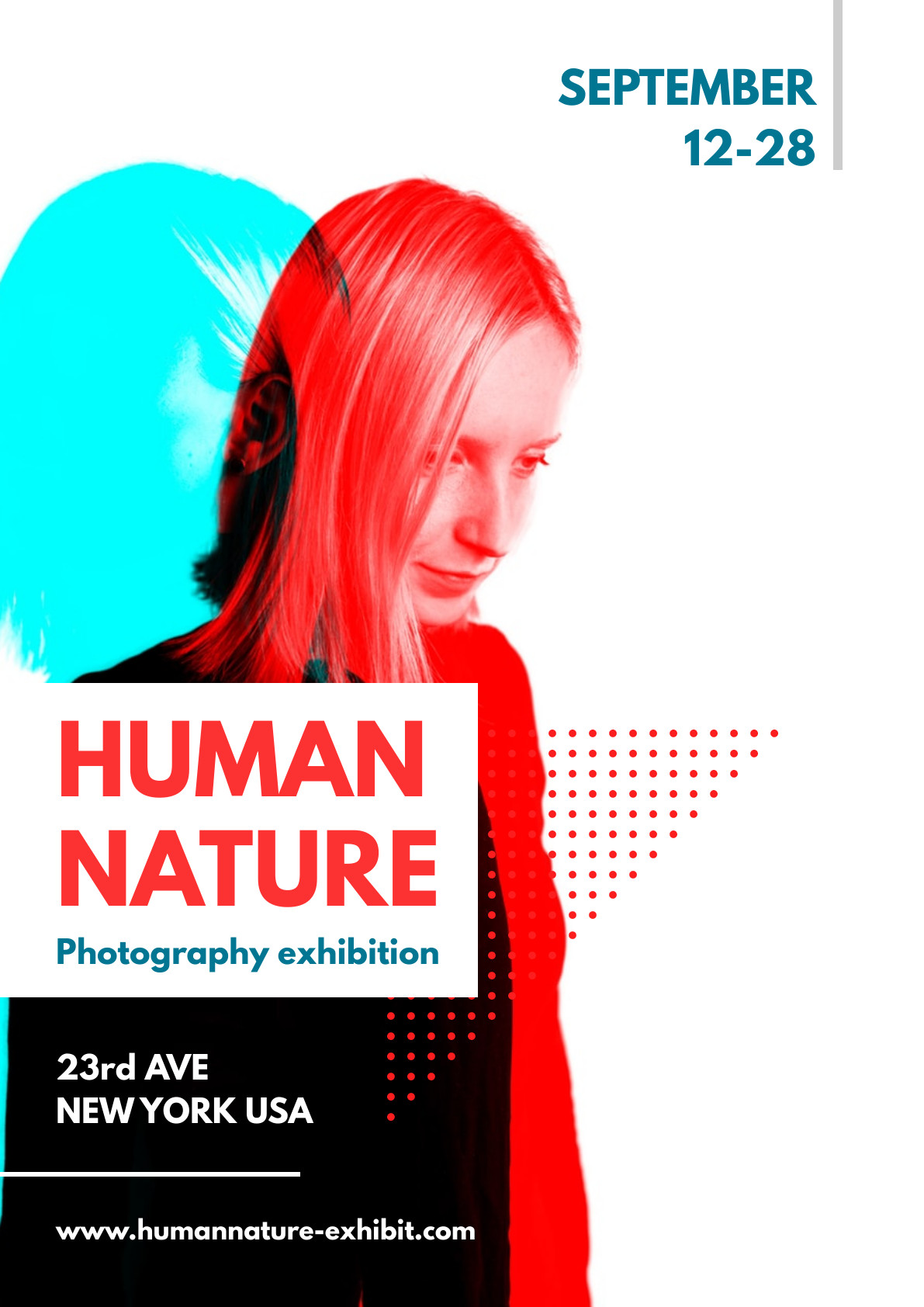 Human Nature Photography – Poster Template 1191x1684 template