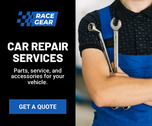 Car Repair Service Race Gear 300x250 template