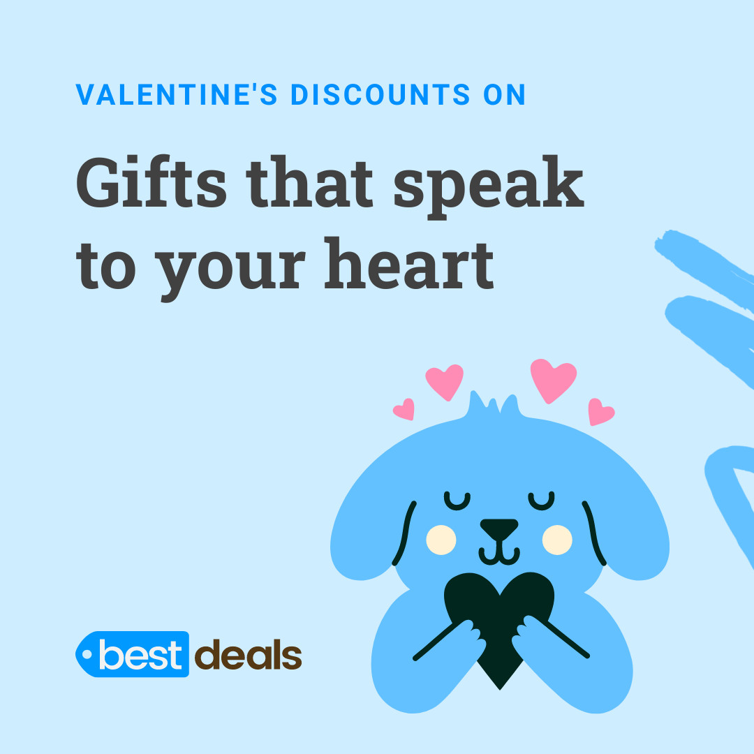Blue Valentine's Day Gifts that Speak 1080x1080 template