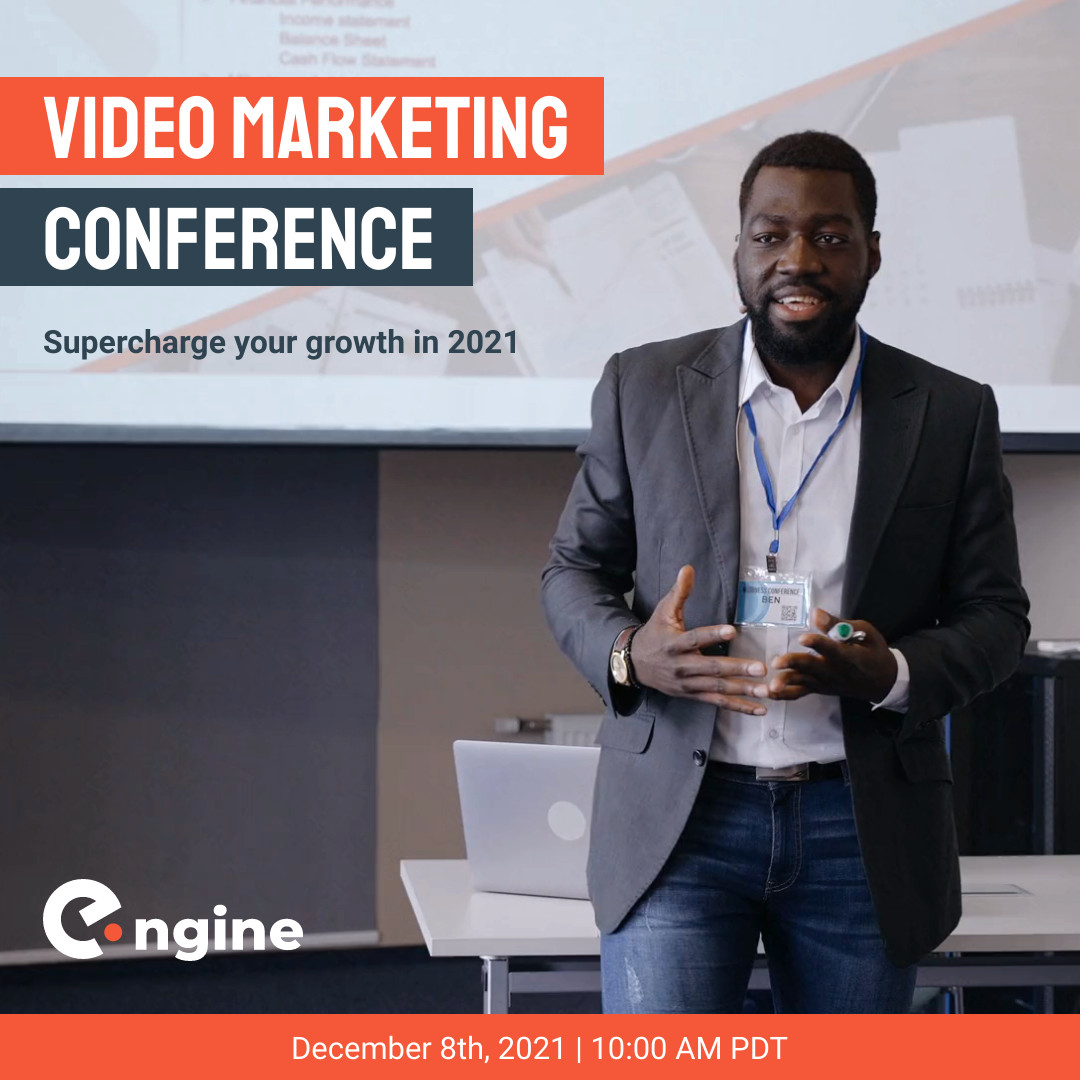 Video Marketing Supercharge Conference Video 1080x1080 template