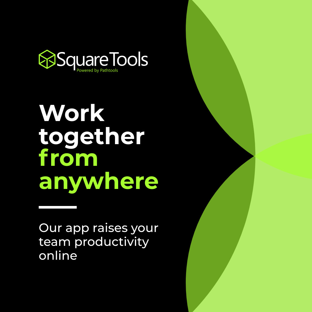 Work Together from Anywhere 1080x1080 template preview