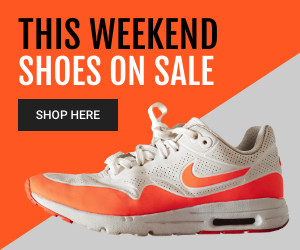 Orange Shoes on Sale This Weekend  300x250 template
