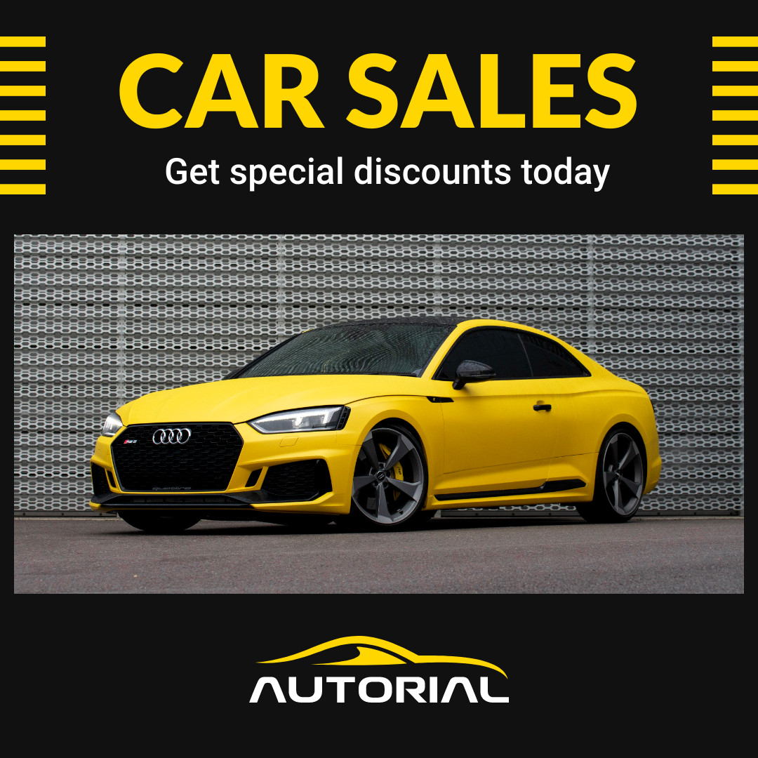 Special Car Sale Discounts 1080x1080 template