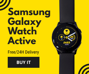 Samsung Galaxy Watch Active 300x250 template