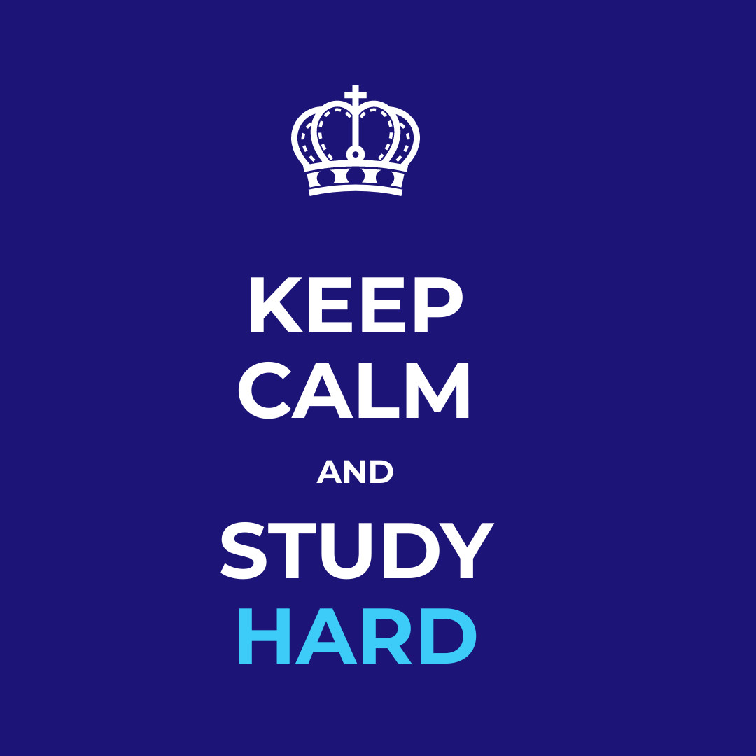 Keep Calm and Study Hard 1080x1080 template