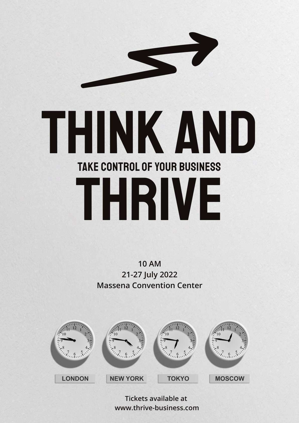 Think and Thrive – Poster Template 1191x1684 template