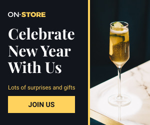 Celebrate New Year With Us 300x250 template