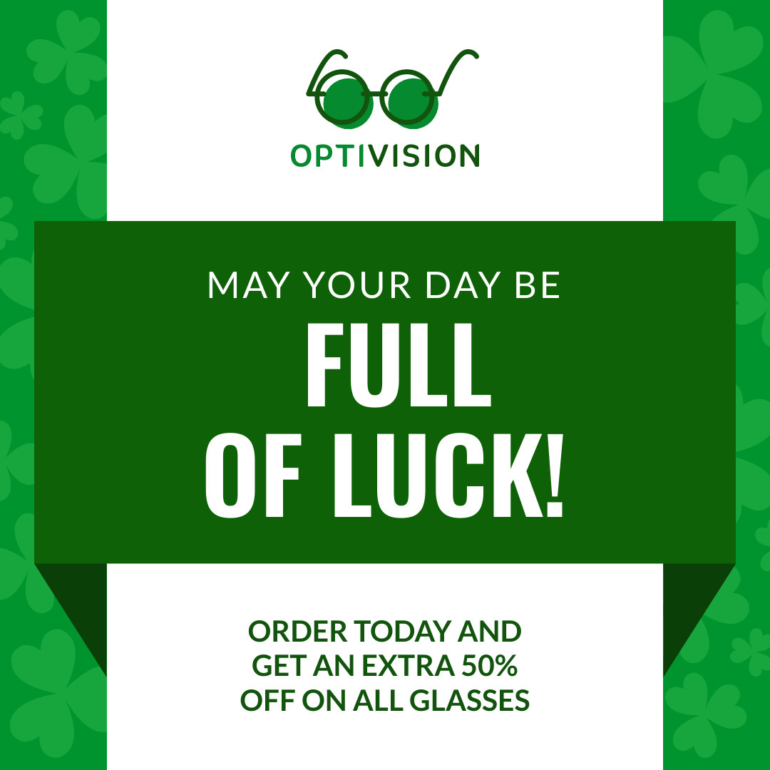 Saint Patrick's Full of Luck Optivision 1080x1080 template