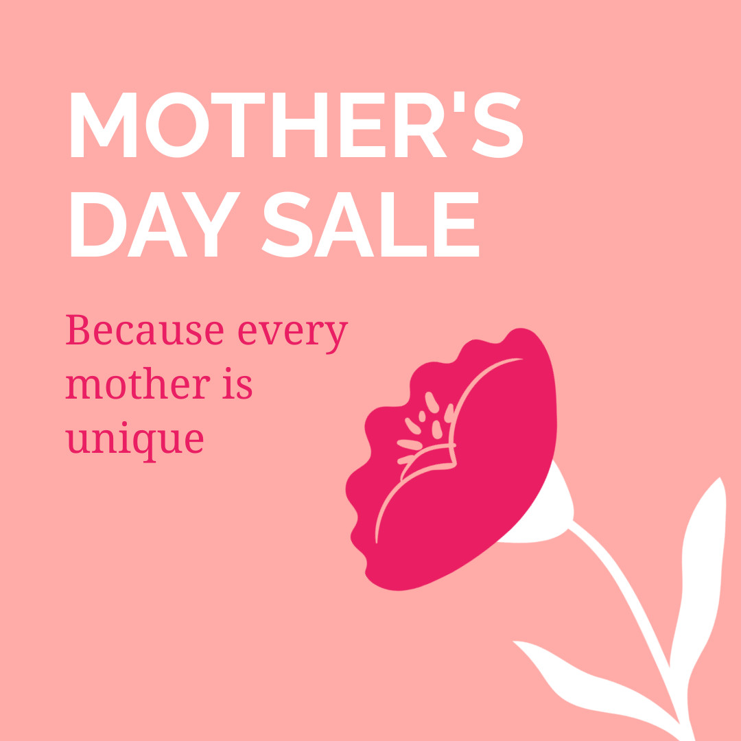 Mother's Day Unique Sale 1080x1080 template
