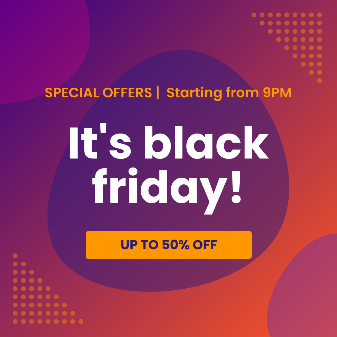 Special Blob Black Friday 1080x1080 template