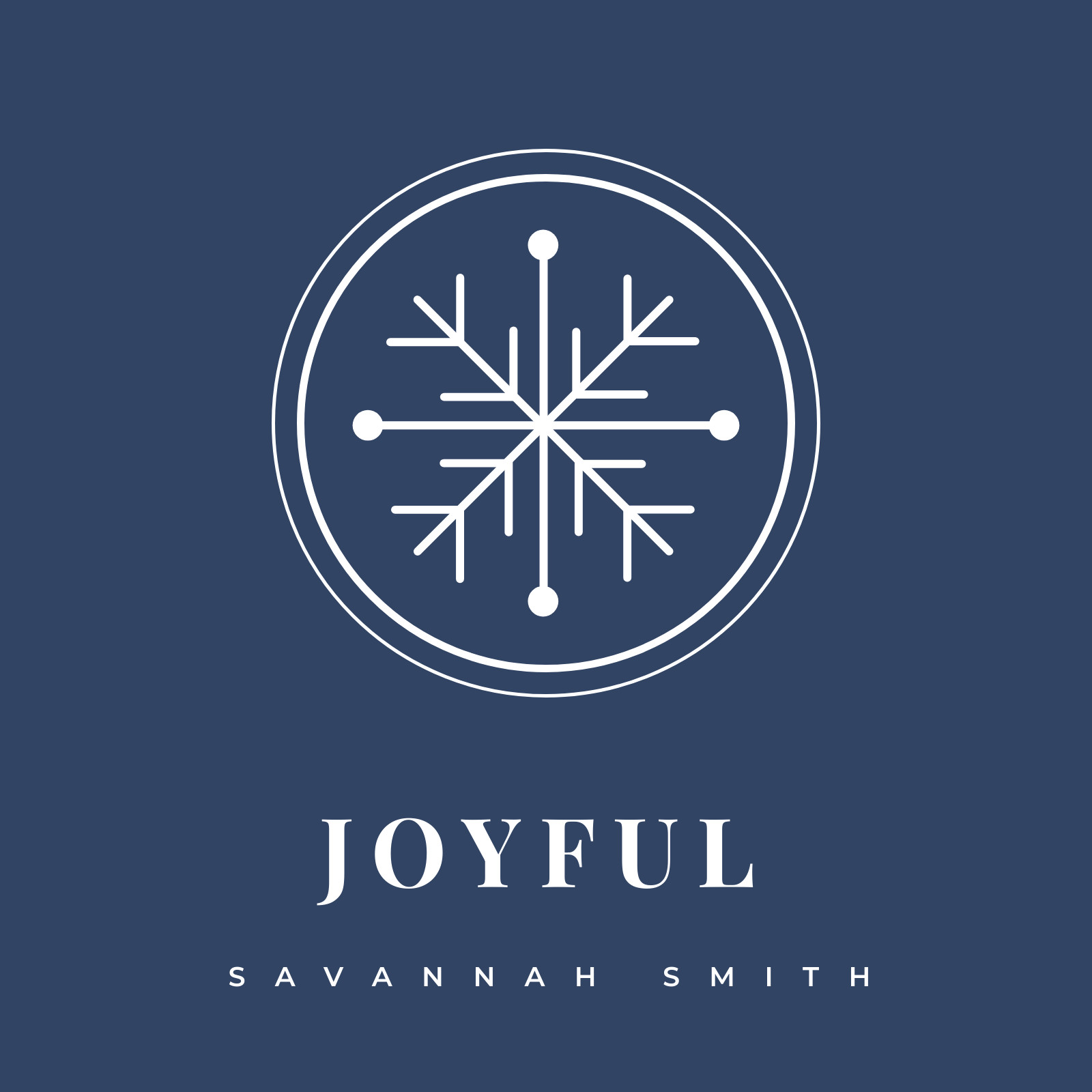 Joyful Savannah Smith Album Cover 1600x1600 template